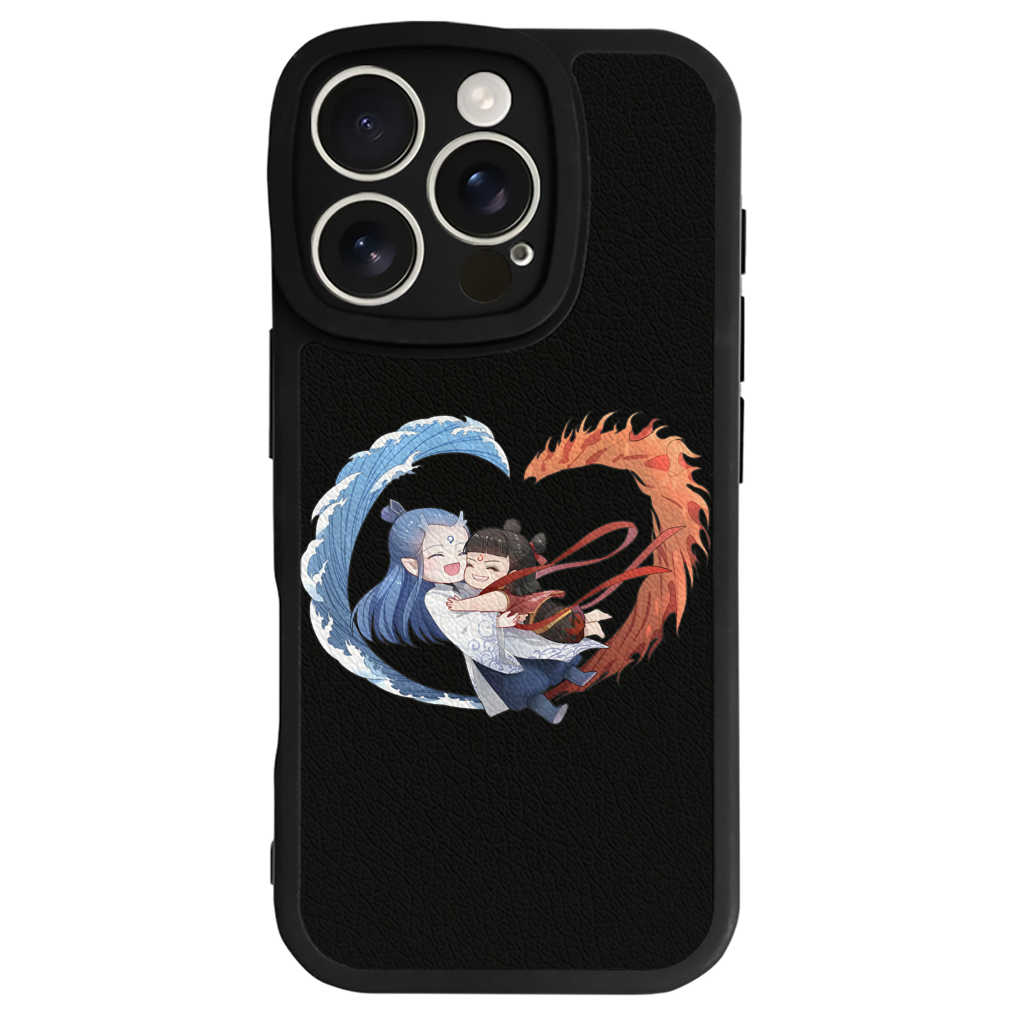 （画像用） Ne Zha 2 ナタ 魔童の大暴れ 【iPhone 16シリーズ対応】シリコンスマホケース（レザー調） 材質：シリコン